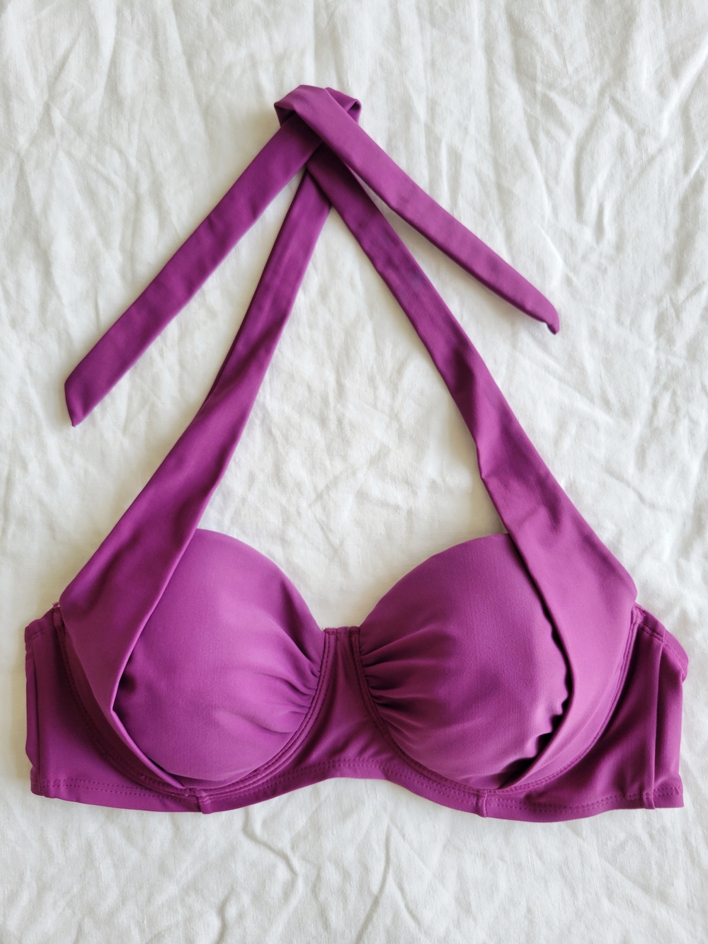 Merona Purple Halter Bikini Top M